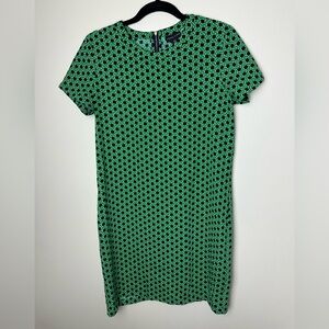 Adrienne Vittadini Black and Green Mini Dress